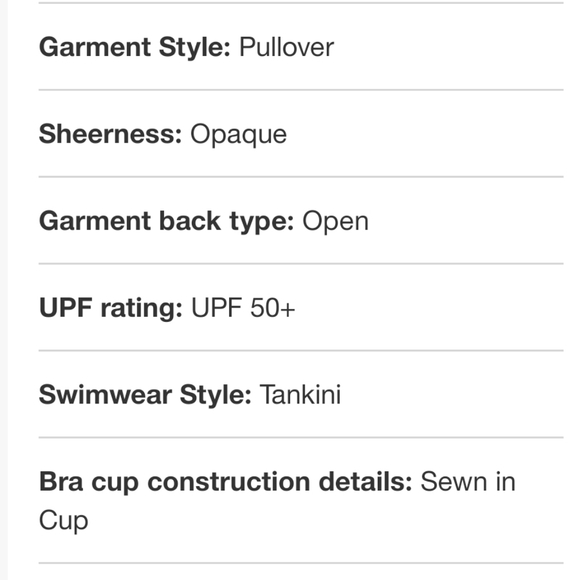 Aqua Green Women's Tiered Tankini Top Plus Sizes 20 W or 2X - Picture 8 of 9